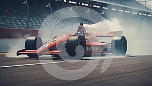 Indy 500 Car on Smoke
