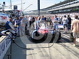 Indy Car on Pit Row