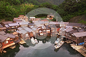 Ine Bay, Kyoto, Japan at the Funaya