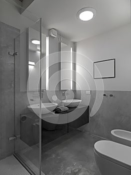 Inernal shots of a modern bathrooms