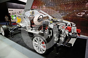 Internal structure of car