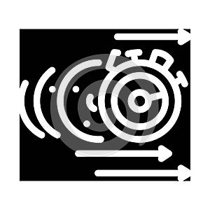 inertia time management glyph icon vector illustration photo