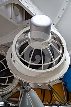 The inertial navigation system of the space station is white.