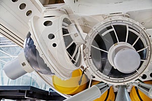 The inertial navigation system of the space station is white.