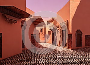 Inezgane, Souss-Massa, Morocco. Generative AI.