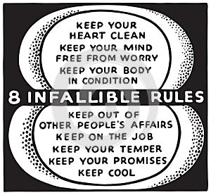 8 Infallible Rules photo