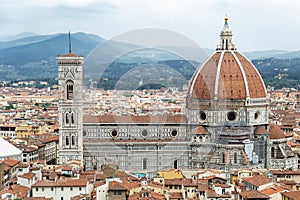 The infamous Duomo and Campanile in Florence, Italy. photo