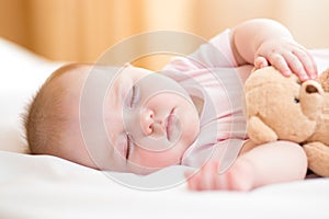 Infant baby sleeping