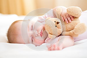 Infant baby sleeping