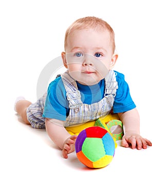 Infant with ball