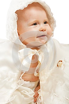 Infant in Christening gown