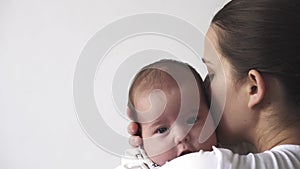 Infant close-up newborn baby