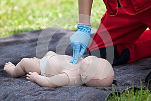 Infant CPR dummy first aid