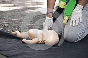 Infant dummy first aid