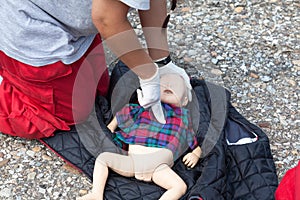 Infant dummy first aid