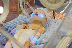 Infant dummy in neonatal intensive-care unit