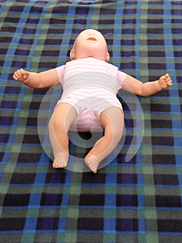 Infant first aid training dummy