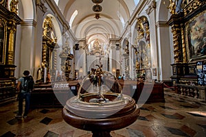 Infant Jesus of Prague in the Discalced Carmelite Church of Our Lady Victorious, Prague, Czech Republic photo