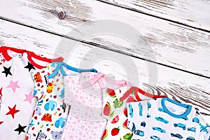 Infant kids soft patterned apparel.