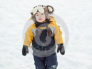 Infant in the snow