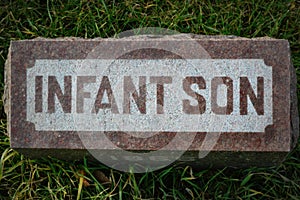 Infant Son Tombstone