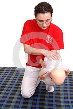 Infant suffocation rescue demonstration