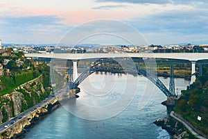 Infante bridge Douro river Porto photo