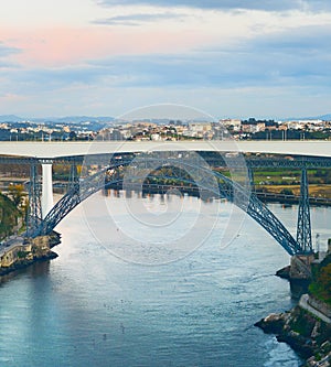 Infante bridge Douro river Porto photo