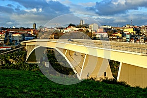 Infante bridge over Douro river in Oporto