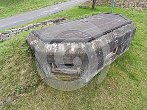 Infantry casemate bunker pillbox concrete fortress photo