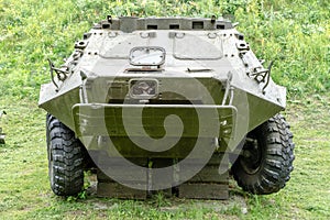 Infantry fighting vehicle closeup.