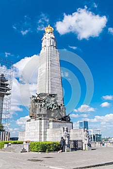 The Infantry Memorial of Brussels stands in memory of the Belgian foot soldiers who fought in World War I and World War II