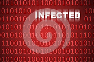 Infected Code Abstract Background