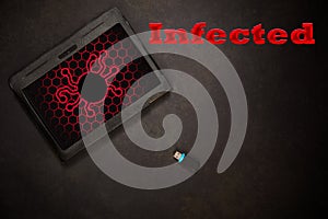 Infected Computer Tablett