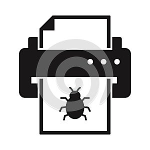 Infected output Glyph with background Vector icon which can easily modify or edit photo