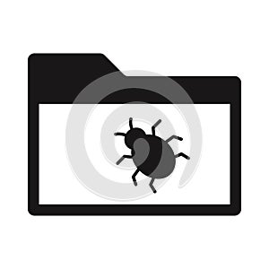 Infected output Glyph with background Vector icon which can easily modify or edit photo