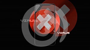 Infection, error, failure. The phone is infected with a spyware virus 47.