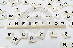 Infection Word and Scattered Alphabet Blocks