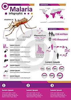 Infectious Disease Infographics - Malaria photo