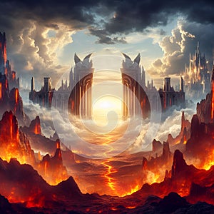 Infernal Threshold: Gateway from Hell to Heaven. photo