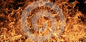 Inferno frame. Intense flames texture. Abstract fire background. Flames overlay. Hot inferno background. Dramatic fire texture
