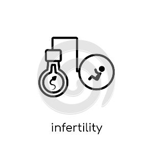 Infertility icon. Trendy modern flat linear vector Infertility i photo