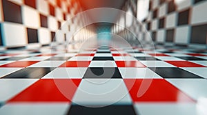 Infinite Checkered Hallway Illusion