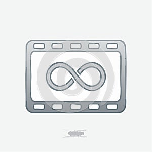 Infinite Cinema and Video Streaming Icon