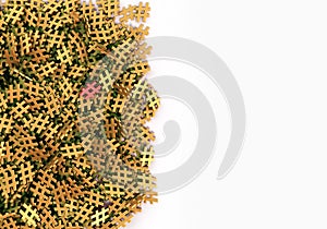 Infinite hashtags on a plane original 3d rendering image