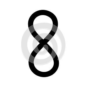 Infinite Line Style vector icon which can easily modify or edit