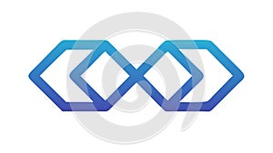 Infinite Loop Arrow Icon for Continuous Flow and Cycles, vector design Generative AI