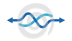 Infinite loop or data flow vector icon, vector design Generative AI
