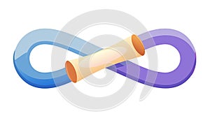 Infinite Loop Gradient Abstract Symbol Vector Design, vector design Generative AI