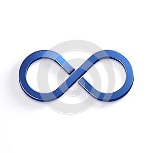 Infinite Loop Symbol. 3D Render Illustration photo